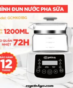 Bình đun nước pha sữa, giữ ấm 6 mức nhiệt độ, đa chức năng thông minh