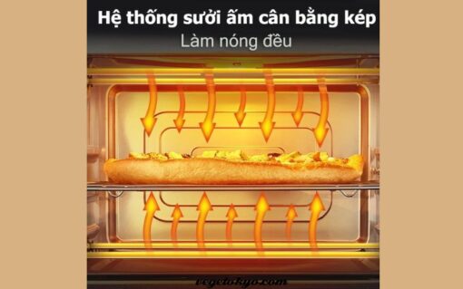 Lò nướng điện đa năng 12L thích hợp làm bánh,quay thịt